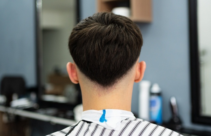 Crew Cut With V-Shaped Ends