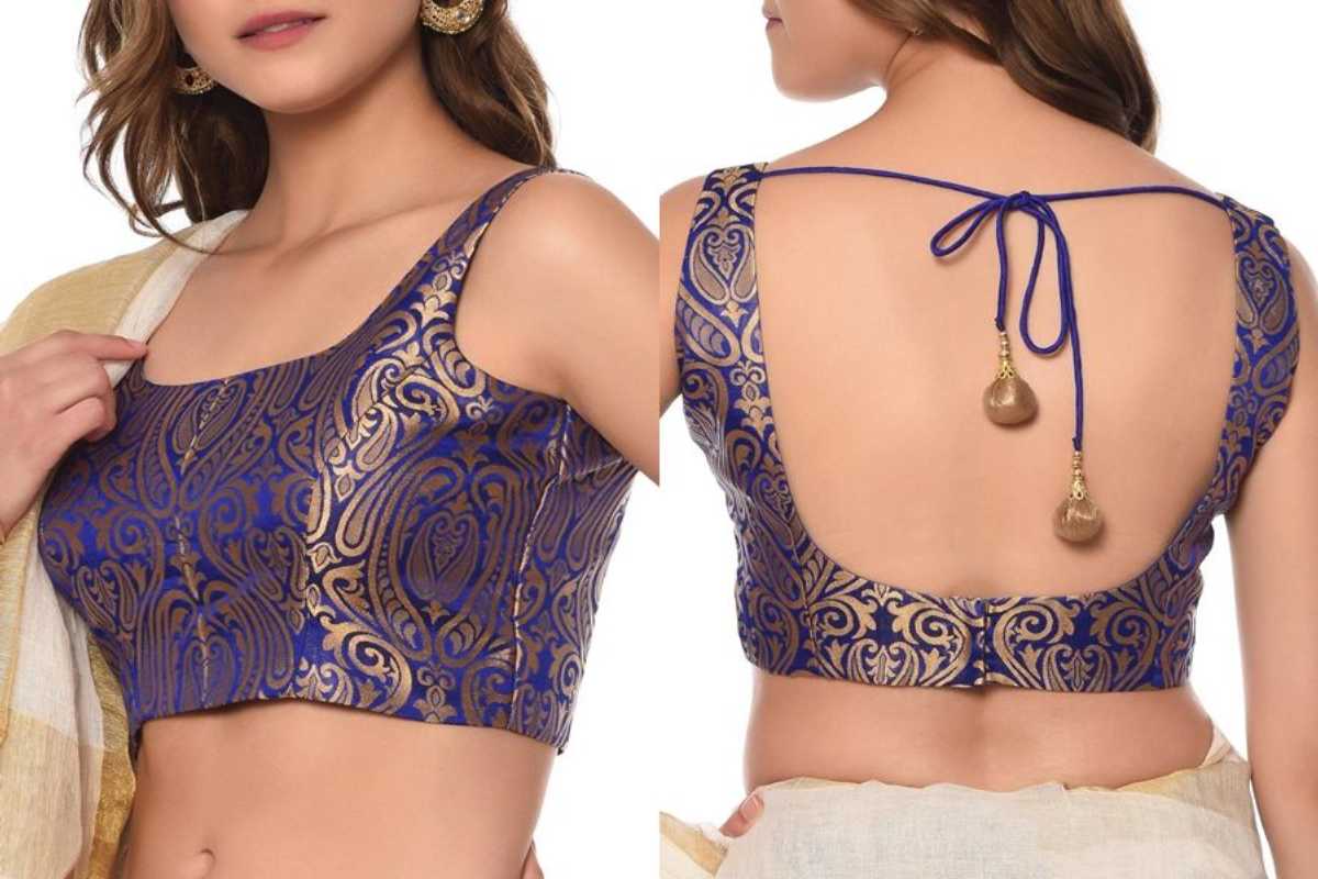 Sleeveless Blouse Design Front and Back