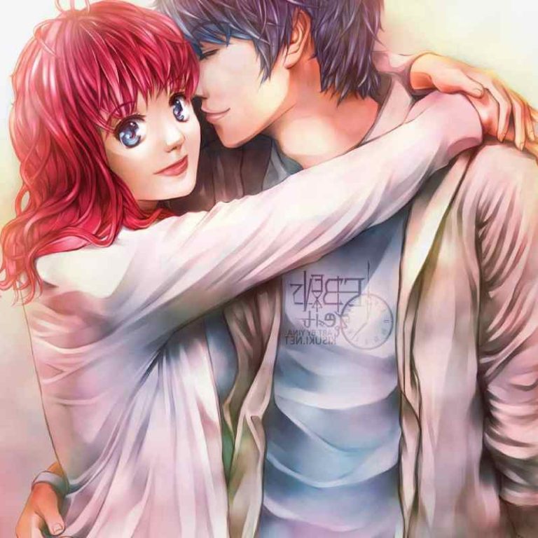 Romantic Cute Couple Pic Cartoon 3d