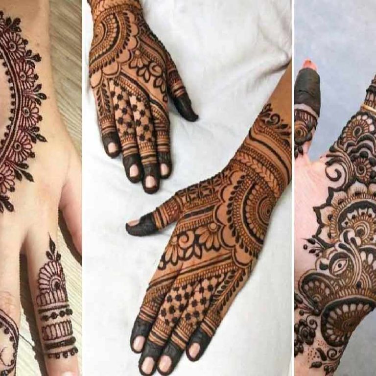 Simple Mehndi Design Photo Full Hand